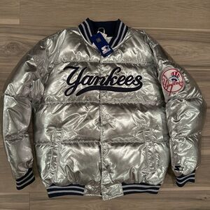 Starter New York Yankees Silver Jacket (Brand New)